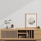 Haimin 壁紙シールはがせる60cm×10m無地 織物調 壁紙シール 麦わら織りの質感 リネン壁紙 リメイクシート 3D 厚手 自己粘着 模様替え 補修 多用途 ふすま紙 (ホワイト -8)…