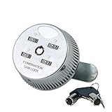 combi-cam 7802s &キーLarge 4-dial組み合わせロックOverride、クローム仕上げ