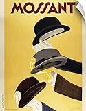 キャンバス上需要壁Peel「ヴィンテージ広告ポスター壁アートプリント – Mossant Hats 29" x 36" 1899970_14_29x36_none