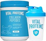 Nestle(ネスレ) バイタルプロテインズ 567g (約60～115日分目安) シェイカーセット コラーゲンペプチド 粉末 ボトルタイプ パウダー サプリメント 無香料 砂糖不使用 タンパク質 【VITAL PROTEINS】