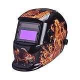 Nuzamasソーラーパワードオートダークニング溶接ヘルメットマスクアークティグミグ溶接フェイスプロテクションシェード範囲を調整したプラズマ切断DIN4 / 9-13 UV / IV保護DIN16
