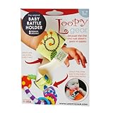 Loopy Gear Organic Cotton Baby Rattle Holder, Garden Flowers Pattern [並行輸入品]