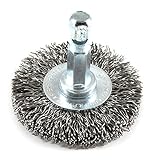 Forney 72725 Wire Wheel Brush, Coarse Crimped with 1/4-Inch Hex Shank, 1-1/2-Inch-by-.012-Inch [並行輸入