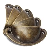 ハンドル，SODIAL(R)12xブロンズ　キッチン　食器棚　ドア　キャビネット　カップ　引き出し　家具　シェル　プルハンドル