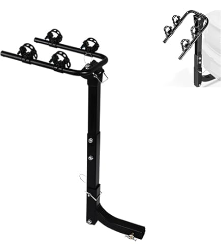 Amazon.co.jp: 自転車キャリアラック2個 ヒッチマウント ダブル