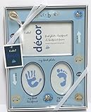 Cudlie! Decor Baby Boy's First Photo Handprint Footprint Frame by Cudlie Accessories LLC [並行輸入品]