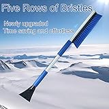  steman-net　雪かき用スコップ　2in1　軽量伸縮性雪シャベル 冬場除雪スコップ　スノーブラシ　除雪ブラシ 箒 雪除去 愛車の雪、霜、結氷などの除去に　ガーデンシャベル　園芸シャベル 高品質