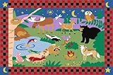 LA Rug Olive Kids Camp Fire Friends Rug 39"x58" [並行輸入品]
