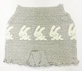 【オーガニックガーデン】キッズ・オーバーパンツ「うさぎボーダー柄」 120-150cm グレー