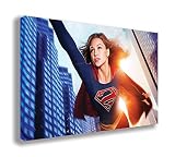 (44" X 26" / 110 X 65cm) - SUPERGIRL MELISSA BENOIST CANVAS WALL ART (44" & 157; X 26" & 157; / 110 