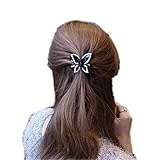 レディースダイヤモンドバタフライヘアピンClaw、モサンクスボヘミアンクリップヘアアクセサリー