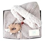 Hoppetta メランジマント 新生児~100cm+がらがら ギフトセット ベージュ 18111046