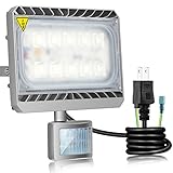 【三年保証】SOLLA Sliver 高品質LED投光器 (CREE製チップ) センサーライト 人感センサー投光器 50w 日本レベル筐体 防水仕様IP65 防犯 防災用・作業灯 屋外使用可能