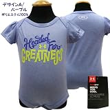 ベビー服 ロンパース ボディスーツ 半袖 UNDER ARMOUR アンダーアーマー ヒートギア オールインワン/ デザインA/パープル/ 3/6ヶ月＝65～70cm