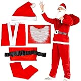 ROZZERMAN サンタクロース コスチューム 大人用 ワンピース コスプレ 衣装 セット クリスマスなら絶対これでしょ！ (大人用セット)