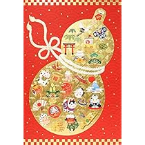 Amazon | クリスマスカード 和風 「クリスマス＆お正月」 （5枚