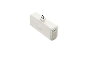 Anker Nano Power Bank (22.5W, Built-In USB-C Connector) (モバイルバッテリー 5000mAh 小型コンパクト)【PowerIQ搭載/USB-C一体型】 iPhone 15シリーズ (ホワイト)