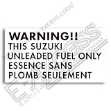 Warning フュエル ステッカー SUZUKI (ブラック)