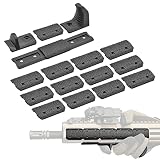 良品武品 マグプルタイプ M-LOK レイルカバー レールパネル TYPE 2 + MLOK ハンドストップ キット フロントカスタムキット レプリカ BK ブラック