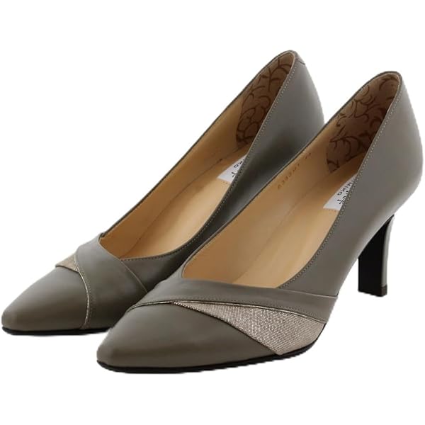 Amazon | 卑弥呼(ヒミコ) エナメルコンビパンプス/633109/ブルー255