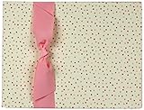 Tessera Baby Books Memory Book Dots with Grosgrain Ribbon, Pink by Tessera Baby Books