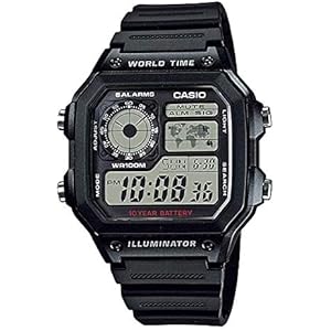 [カシオ] CASIO ワールドタイム デジタル メンズ 腕時計 AE-1200WH-1AV カシオBOX入り 海外モデ…