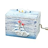 ウッドオルゴールヨーロピアンスタイルミニハンドクランクオルゴールギフト