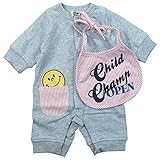 《春秋対応》 CHILD CHAMP(チャイルド チャンプ) 裏毛スタイ付カバーオール 70cm/GY NO.C-86181504