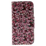 iPhone SE / iPhone 5 / 5s ケース, UNEXTATI 手帳型ケース, Apple iPhoneSE / iPhone5 / 5s ケース カバー, 高品質 PUレザー 手帳型