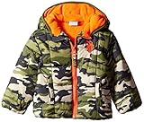 U.S. Polo Assn. Baby Boys' Heavyweight Puffer Jacket Oat Green 12 Months [並行輸入品]