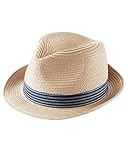 カーターズ Carter's ベビー用 帽子 Striped Fedora 0-9M (55-72cm) & モスリン ウォッシュタオル付き