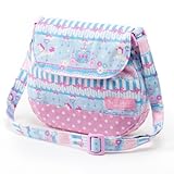 元気にお出かけベビーショルダーバッグ　レースチュールとメリーゴーランド（ライトブルー）　B1703900　日本製