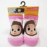 スモールプラネット 【キャラックス】ベビーソックス チェブラーシカ アップ LPK×PK 約7~10cm マルチカラー 綿、ナイロン、その他 滑り止め部分:PVC  CHSOC47J