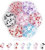 YAYAMIYA ネイルアートチャーム キティ サンリオ 70個セット 3D キティ ネイルデコレーション ジュエリーパーツ デコパーツ 立体 可愛い 手作り ハンドメイド 1箱の漫画の釘の装飾のかわいく大きい釘の石 宝石類の部品はハンドメイドの装飾の部品を制作する12色 (G1-10)
