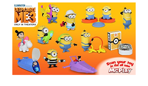 Amazon 怪盗グルーのミニオン大脱走 17 Usaマクドナルド限定 ハッピーミールトイ 全12種セット Despicable Me 3 Mcdonald Happy Meal Toy 並行輸入品 最新 映画 ミニオンズ ディスピカブルミー ハッピーセット ロボット 子ども向けフィギュア おもちゃ
