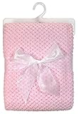 Stephan Baby Ultra Soft Popcorn Fleece Blanket, Pink by Stephan Baby