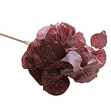 bsgsh 6ヘッド人工フェイクMagnoliaリーフのホームガーデンコーヒーショップ装飾 Length：38cm レッド GD-0071706