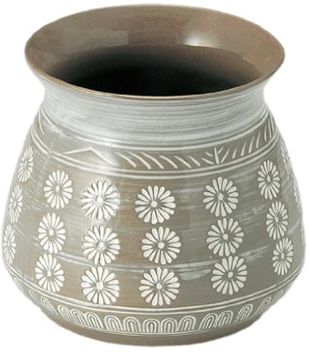 Amazon｜銀峯陶器 萬古焼 ダシ入れ (大) 花三島 20161｜土鍋