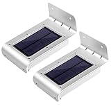 [2nd Generation] LE 2 Pack Solar Powered 16 LED Outdoor Motion Sensor Light, Waterproof Wireless Nig