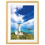 ハクバ HAKUBA 額縁 MM-01 ワイド4切 木製 ナチュラル FWMM01-NTW4