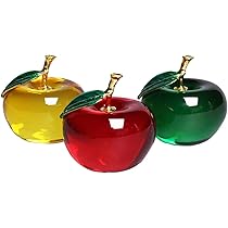 Amazon.co.jp: Anfang クリスタル アップル りんご 水晶 風水