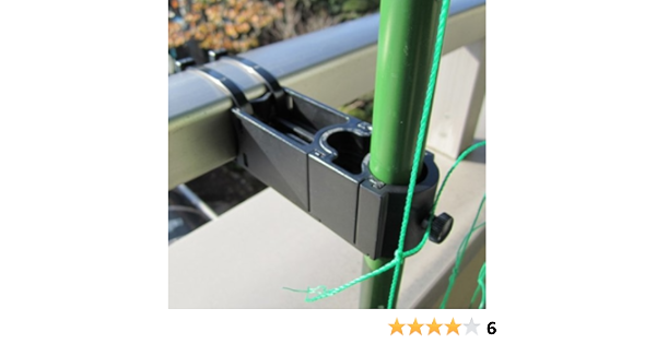 Amazon 第一ビニール 緑のカーテンベランダ用パイプキャッチ 2個パック 園芸用ネット