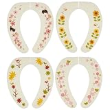 サンコー 便座カバー おくだけ吸着 四季のベンザシート 4組入 サンコー 四季のベンザシート 4組入 【1点】