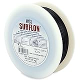 Surflon Size 3 - 40-Pound Break 1000-Feet Crimping Picture Wire Nylon Coated Stainless Steel, Black 