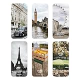 モノライク·キャプチャー·ザ·ライフ ロンドン パリ ハード ブックマーク 6P SET, Capture the life London Paris Hard Bookmark - アクリルブックマーク、しおり、読書用品