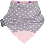 Cheeky Chompers Neckerchew-Polka Dot Pink-0-24 Months-1 by Cheeky Chompers