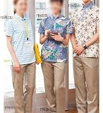 介護衣 ボンマックス (Natural Smile) FP6306L レディスウエストリブパンツ 3L 8.ネイビー
