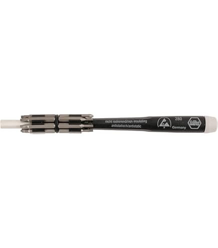 Wiha Tools 75806 4mm To 1/4 Inch Micro Bit Socket Adapter – Hex To Square Drive – Precision Tool