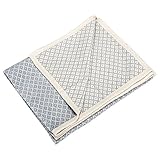 [ クリッパン ] KLIPPAN シュニール ブランケット 2552-02 ベガブルー 140×90cm Cotton Chenille Blankets ひざ掛け 毛布 オフィス ふわふわ [並行