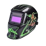 Nuzamasソーラーパワードオートダークニング溶接ヘルメットマスクアークティグミグ溶接フェイスプロテクションシェード範囲を調整したプラズマ切断DIN4 / 9-13 UV / IV保護DIN16